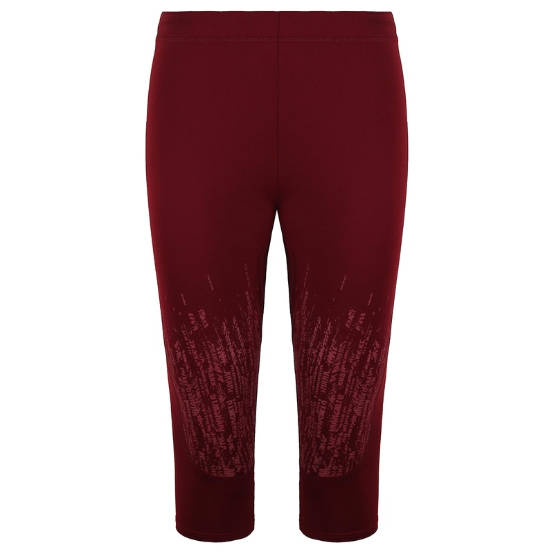 Gymshark Mid Rise Fit Burgundy Womens Combat Cropped Leggings GLLG4165 CRL