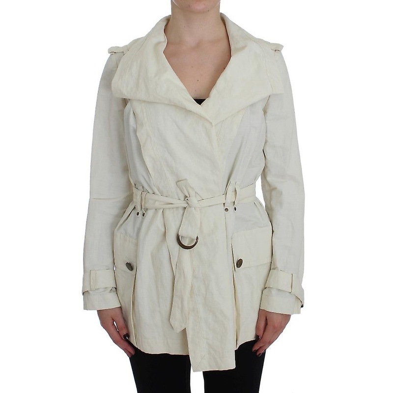 White Trench Coat Jacket