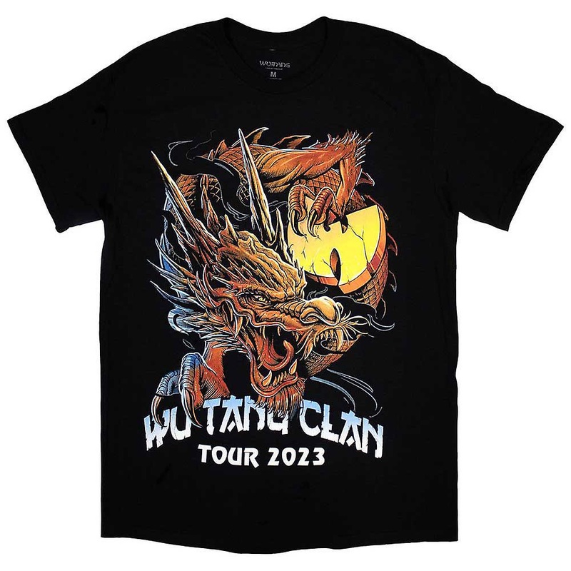 Wu-Tang Clan Tour ’23 Dragon Back Print T Shirt