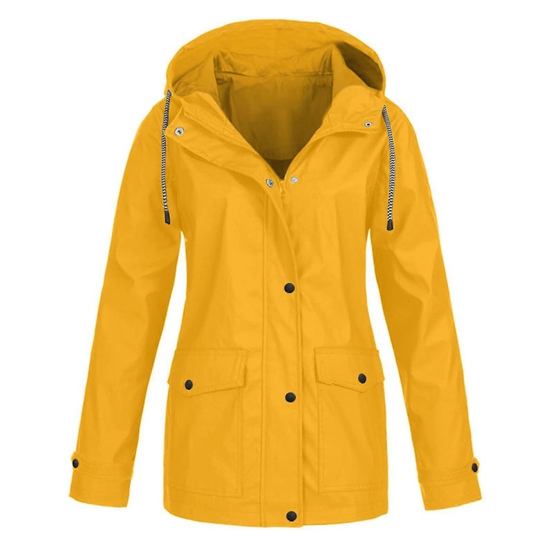 Raincoat Hiking Jackets with Pockets for Men and Women, Waterproof Lightweight Outdoor Gear in Multiple Sizes and Colors