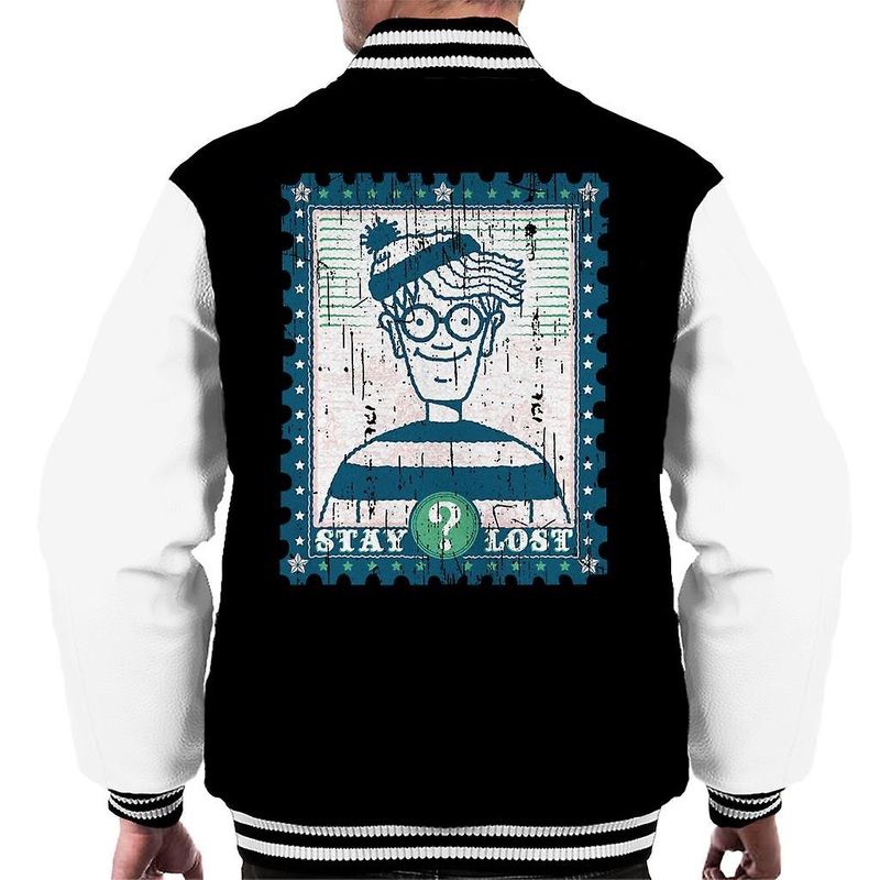 Where’s Wally At Sea Stay Lost Men’s Varsity Jacket