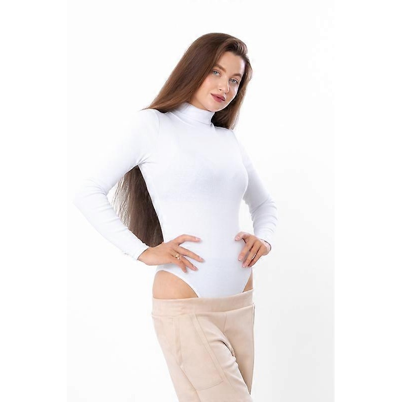 Womens Elegant Turtleneck Bodysuit  Fitted Design for All Seasons, Any season,  HC 8082-019-1