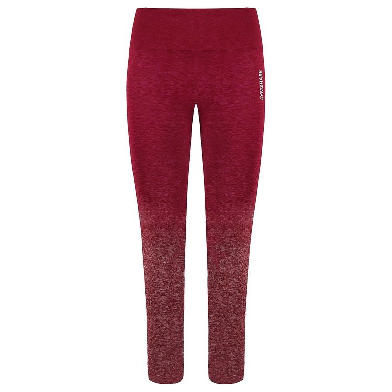 Gymshark High Rise Fit Burgundy Womens Adapt Ombre Seamless Leggings GLLG4120 BR