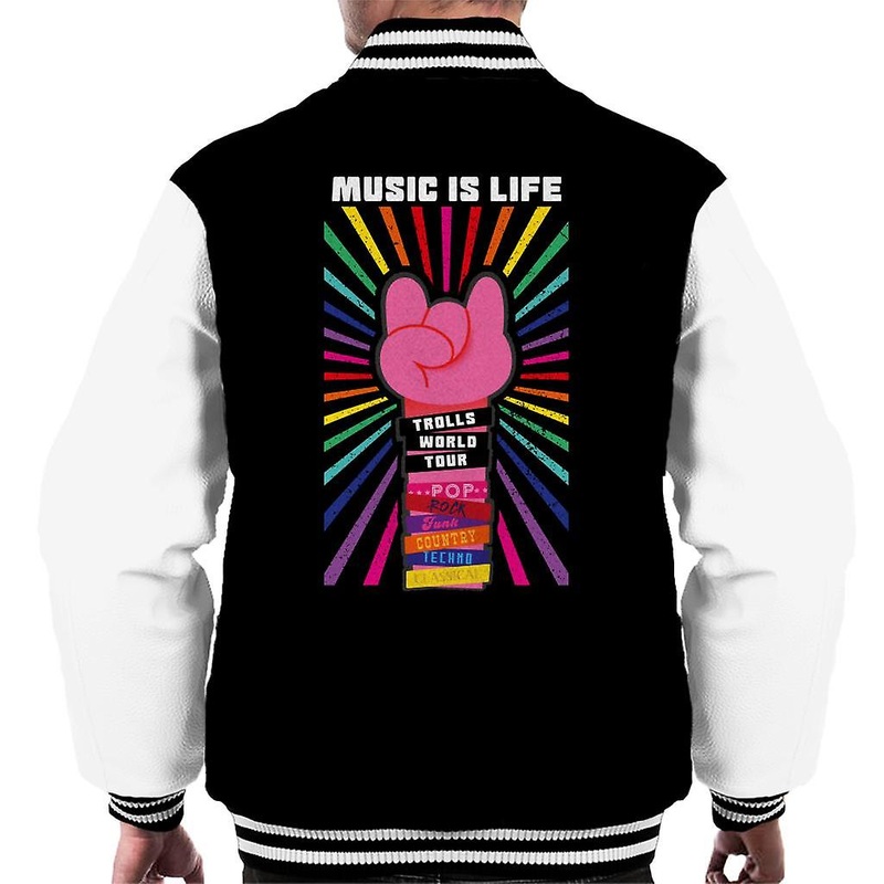 Trolls Devil Horns Men’s Varsity Jacket