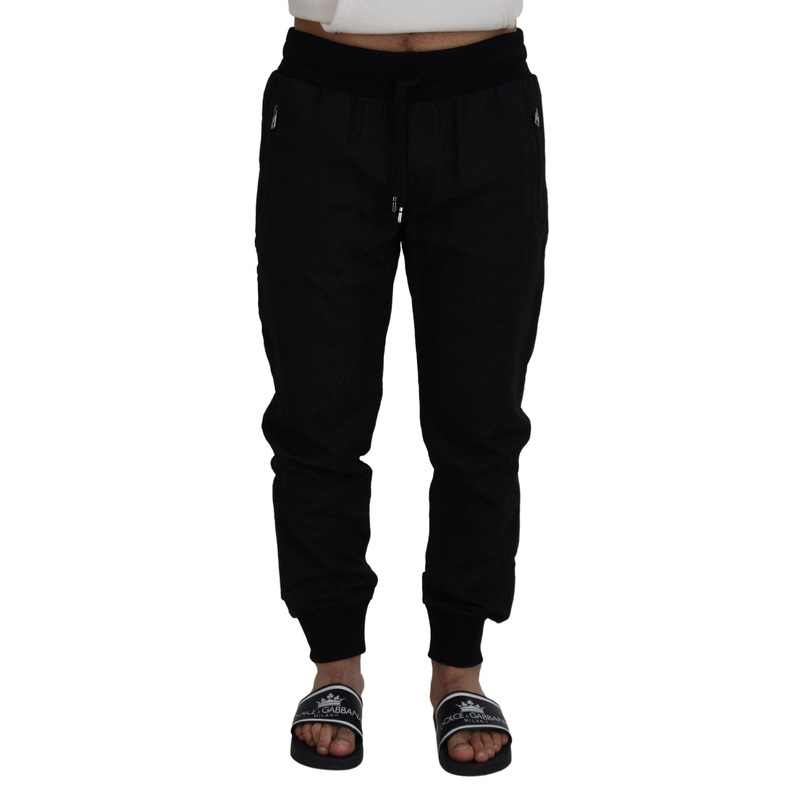 Dolce & Gabbana Black Men Casual Jogger Pants