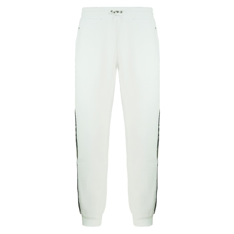 Nicce Stretch Waist Mens White Fallon Joggers 211 2 04 05 0318