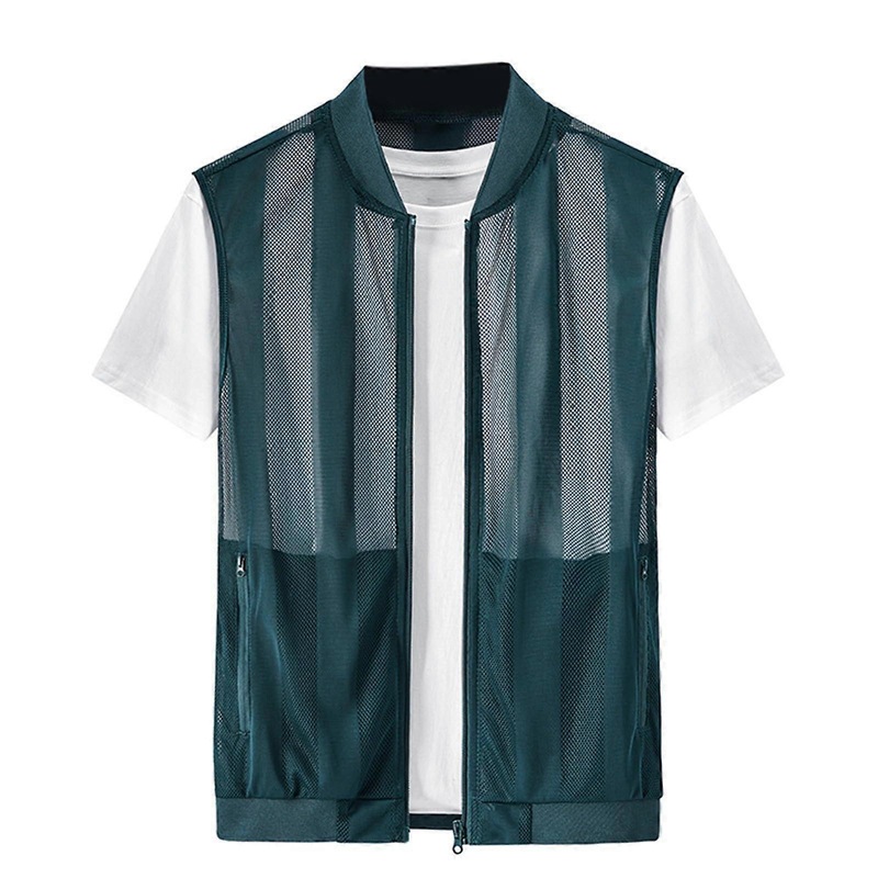 Running Vest Men’s Summer Lightweight Softshell Quick-Drying Hunting Breathable Mesh Fishing Vest XL