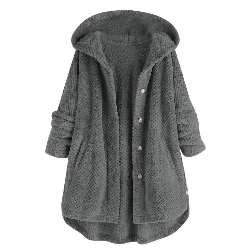 Winter Jacket Women’s Fleece Jacket Casual Sweat Jacket Elegant Hooded Coat Warm Autumn