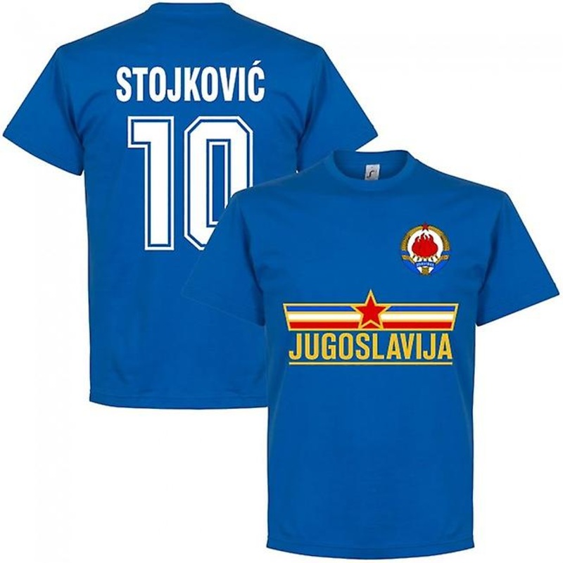 Yugoslavia Stojkovic Team T-shirt – Royal