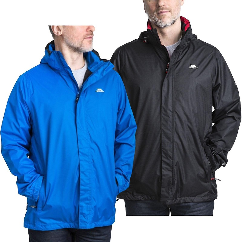 Trespass Mens Fraser II Outdoor Walking Waterproof Hooded Jacket