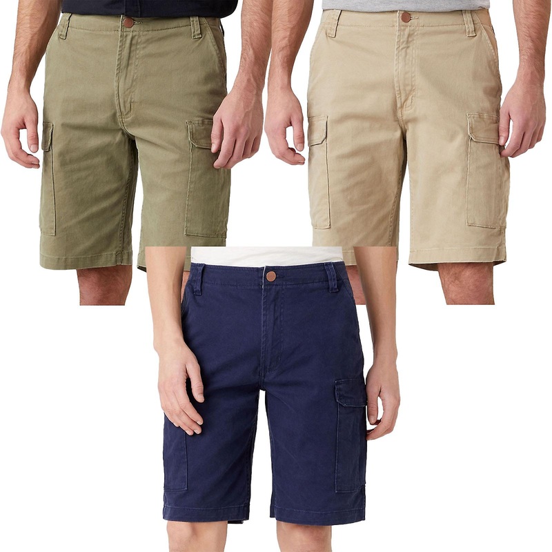 Wrangler Mens Casey Summer Denim Regular Fit Cargo Pants Bottoms Shorts