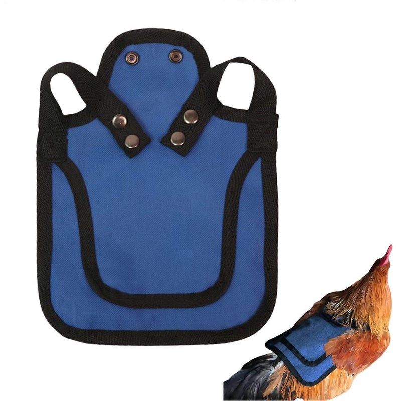 Chicken protective gear  Protective clothing, vest with adjustable straps, accessories for chicken coop, garden, and outdoor areas, blue