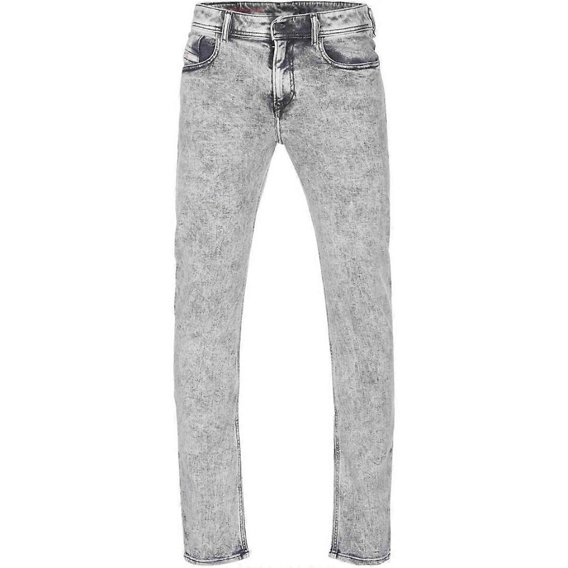 Diesel 1979 Sleenker Light Grey Faded Denim Jeans