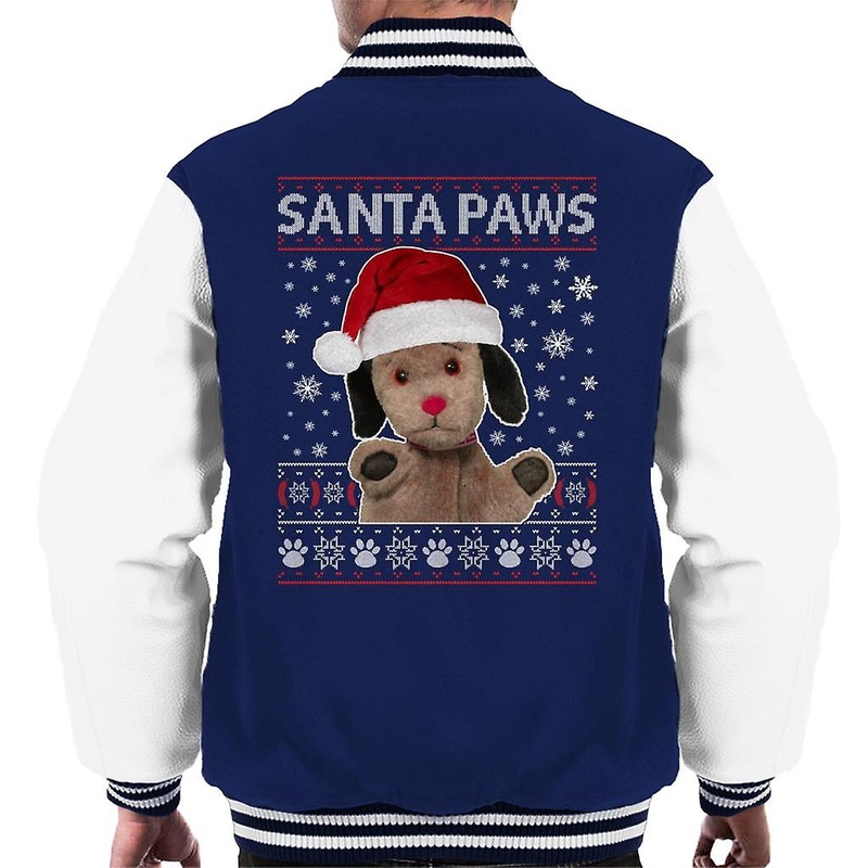 Sooty Christmas Sweep Santa Paws Men’s Varsity Jacket