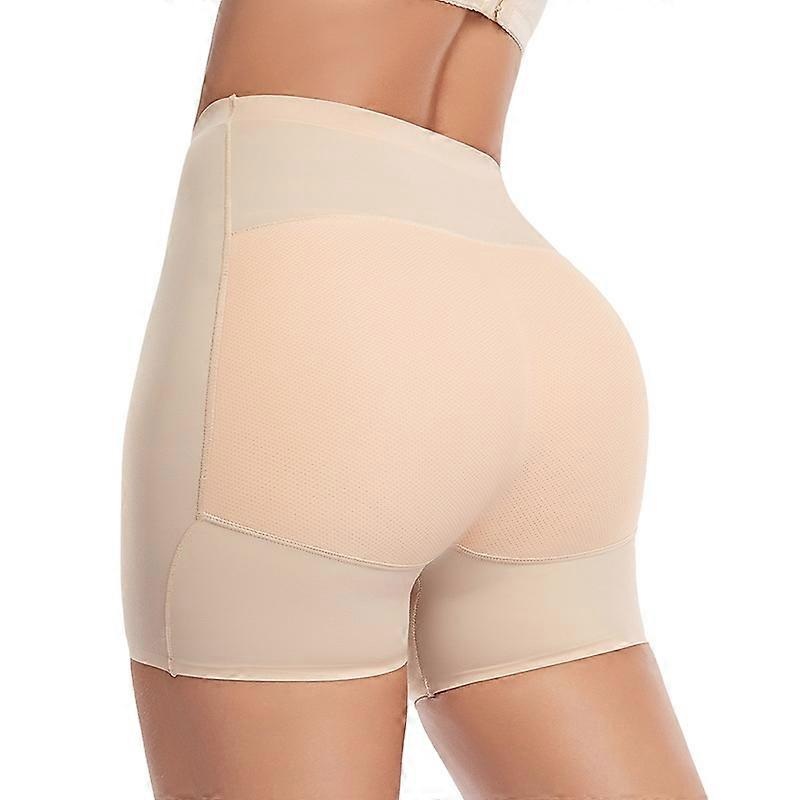 Women's traceless high waist flat angle bottomed fake ass hip lifting pants one piece postpartum waist and abdomen shaping pants