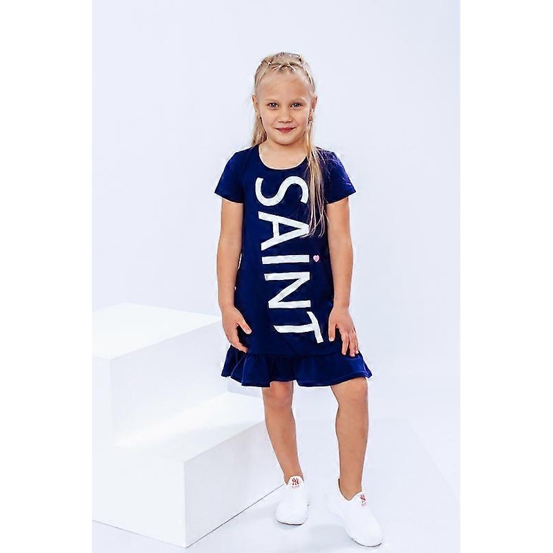 Girls Summer Dress  Soft Fulikra Fabric & Breathable Cotton Blend, Summer,  HC 6255-036-33