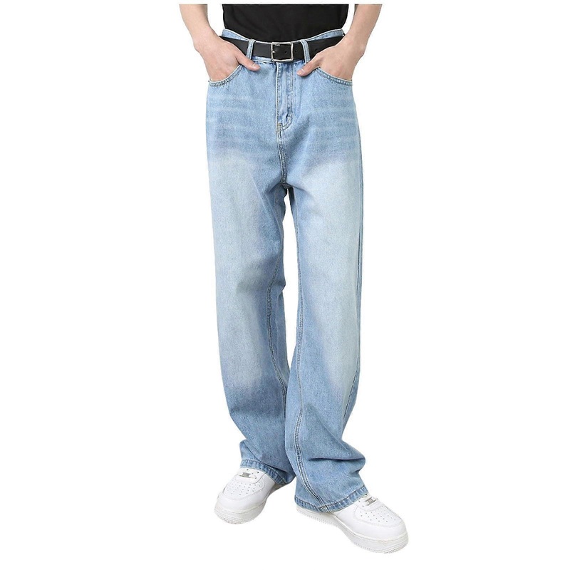 Y2K Denim WideLeg Pants Loose Baggy Jeans  Waist Streetwear Casual