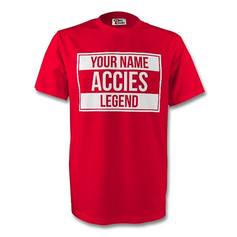 Your Name Hamilton Accies Legend Tee (red)