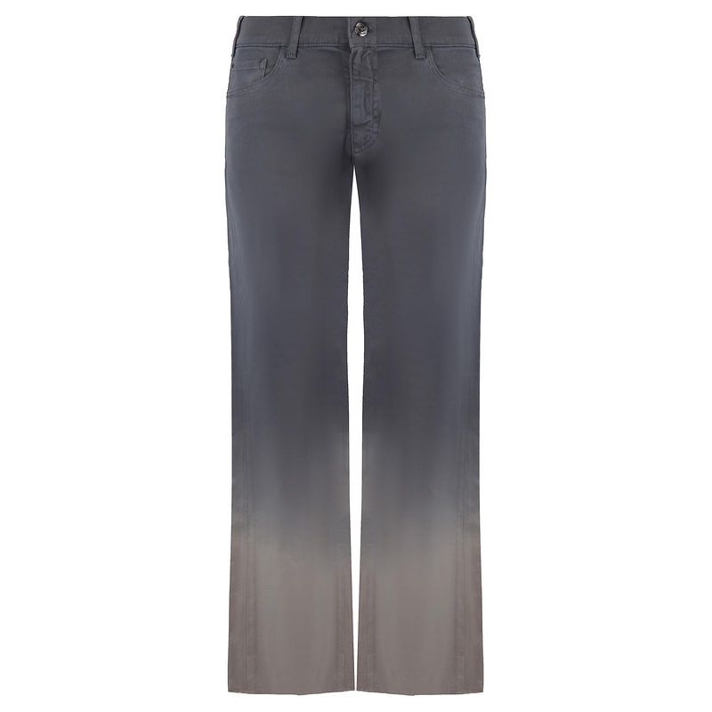 Emporio Armani J33 Wide Leg Ombre Effect Grey Womens Bottoms 6Z2J33 2N80Z 0633