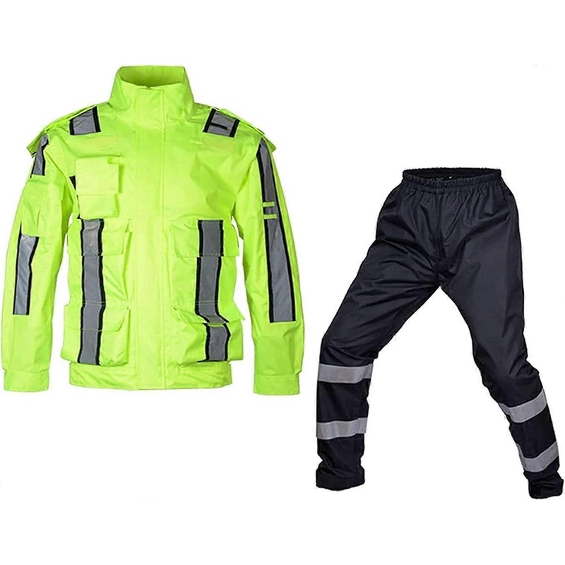 Raincoat for Men and Raincoat for Women, with reflective strip, ultralightweight, suitable for outdoor activities (XXLarge) XXL