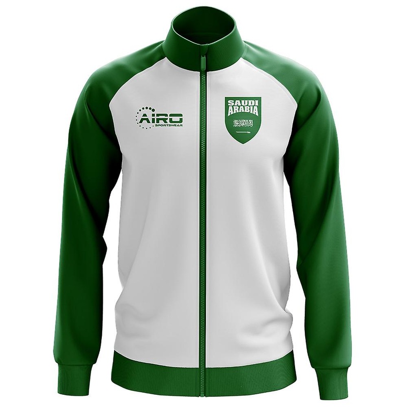 Saudi Arabia Concept Football Track Jacket (White) – Kids