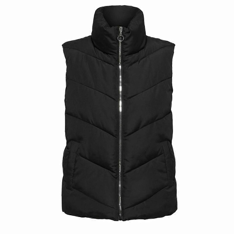Women’s Waistcoat Jack & Jones Jdyfinno Life Short Padd Black