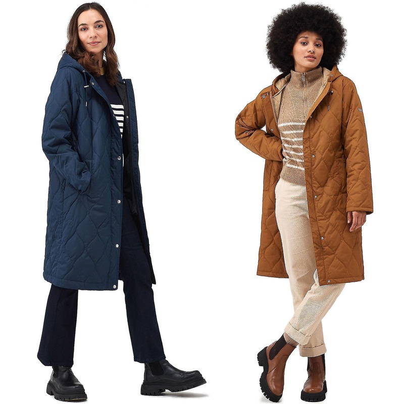 Regatta Womens Jaycee Quilted Water-Repellent Button Up Jacket Coat