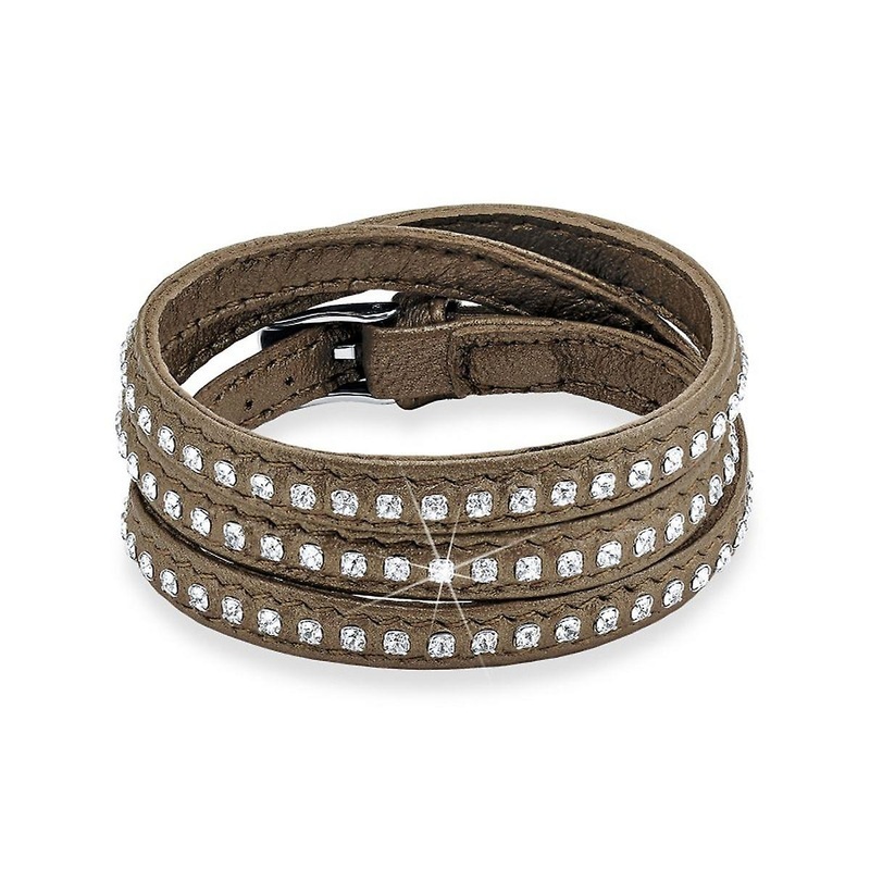 s.Oliver jewel ladies bracelet stainless steel leather SO1074/1 – 489812