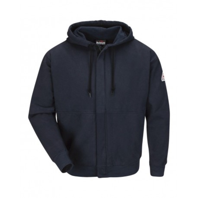 Bulwark SEH4T Zip-Front Hooded Sweatshirt – Tall Sizes | Bulwark SEH4T