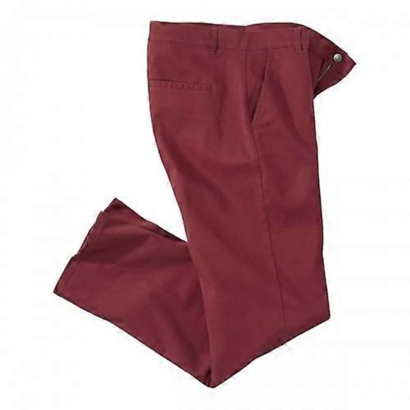 Atlas For Men Mens Twill Plain Stretch Chinos
