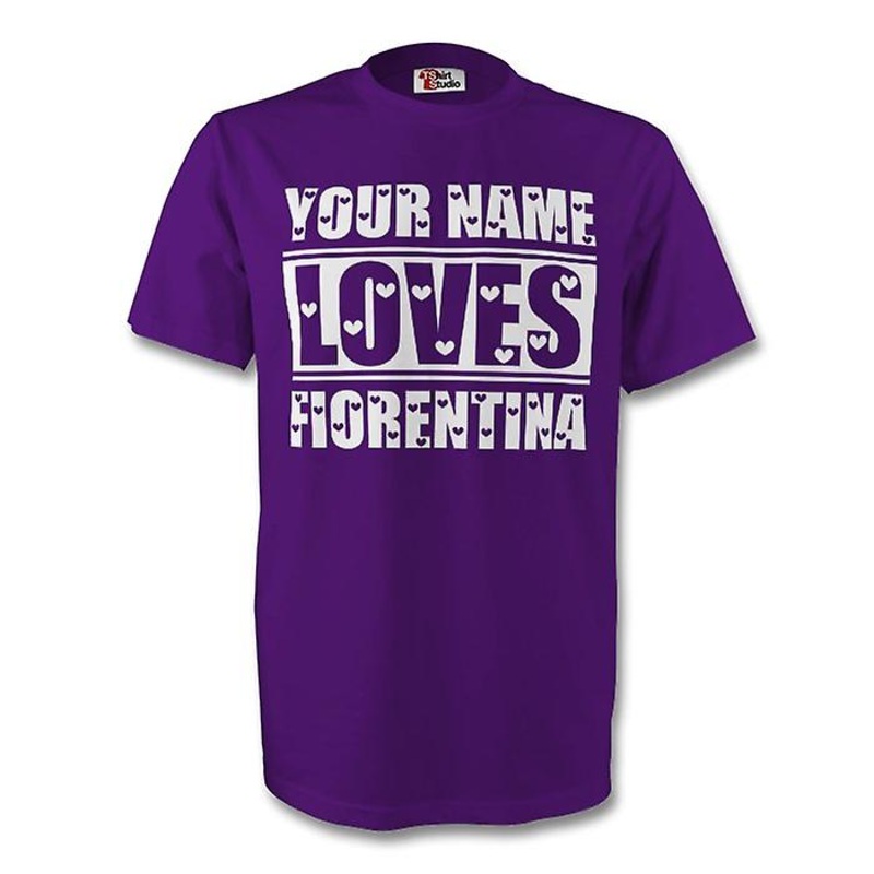 Your Name Loves Fiorentina T-shirt (purple) – Kids