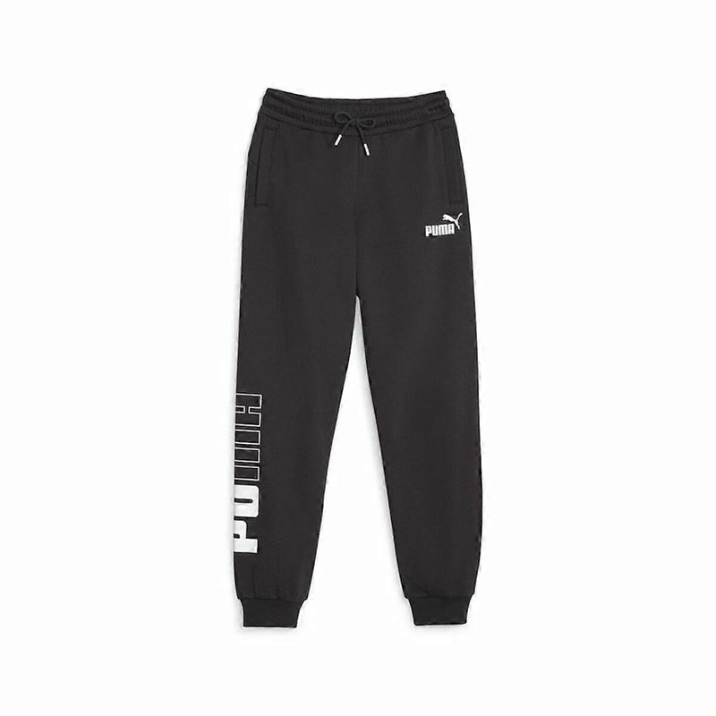 Children’s Tracksuit Bottoms Puma Power Colorblock Black