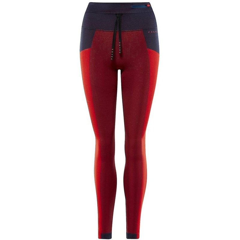 Falke Two Tone Running Tights – Dark Night Blue/Red