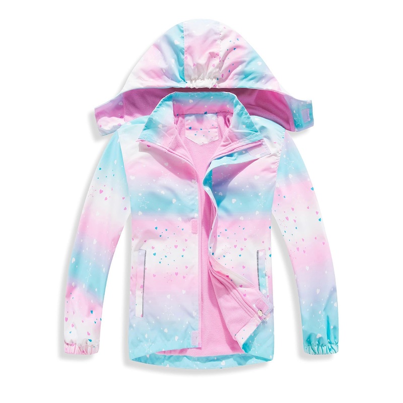 Hooded Raincoats for Rainy Weather Ages 4-14 Lightweight Waterproof Kids Outerwear Available in Multiple Colors