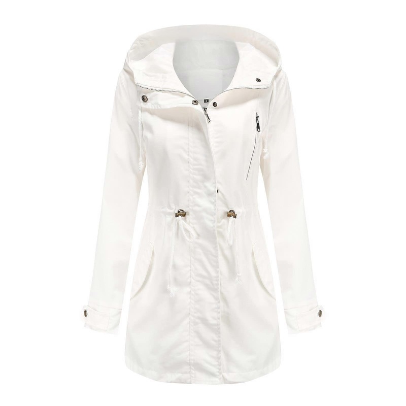 Transition Jacket Women’s Waterproof Hooded Lightweight Breathable Hiking Windbreaker Trekking Bicycle White S
