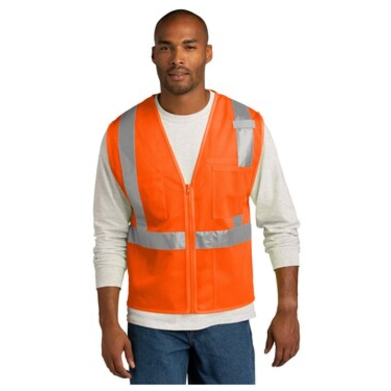CornerStone CSV102 ANSI 107 Class 2 Mesh Zippered Vest