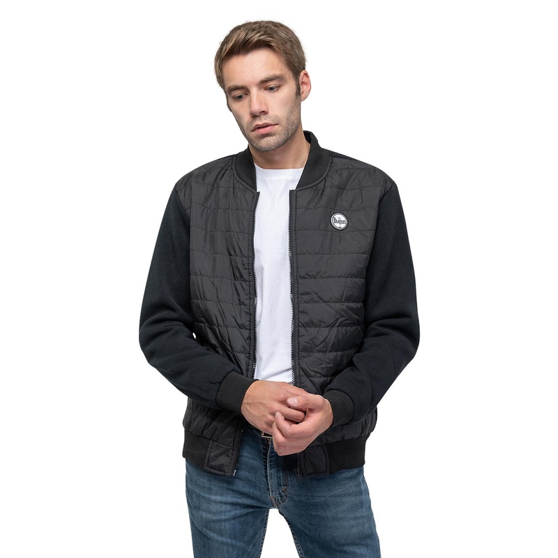 The Beatles Classic Drum Band Logo Quilted Jacket