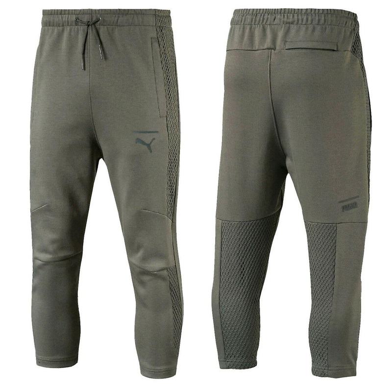 Puma Pace Net Pants 7/8 Mens Track Bottoms Castor Grey 575044 39 A66D