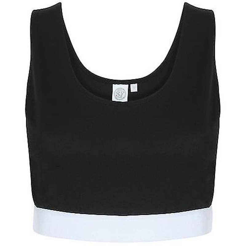 Skinni Fit Womens/Ladies Fashion Sleeveless Crop Top