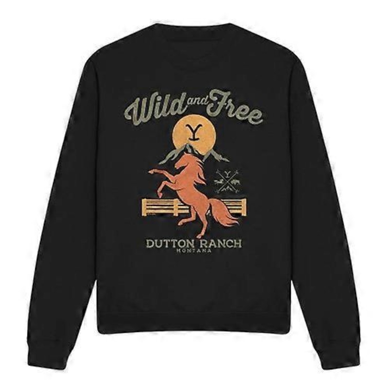 Yellowstone Unisex Adult Wild & Free Sweatshirt