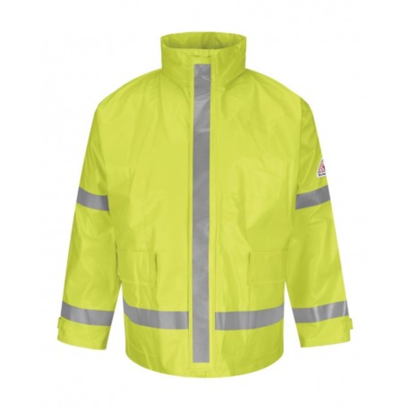 Bulwark JXN6 Hi-Visibility Flame-Resistant Rain Jacket | Bulwark JXN6