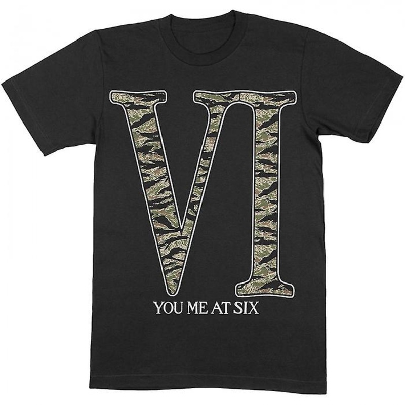 You Me At Six Unisex Adult VI Camo Cotton T-Shirt