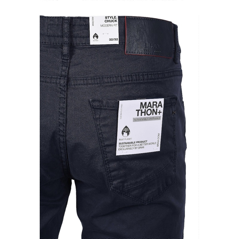 Brax Chuck Cotton Trouser Blue