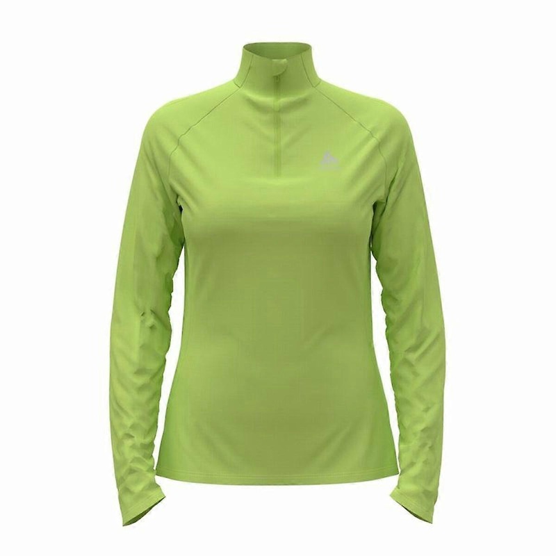 Womens Sweatshirt without Hood Odlo Mid Layer Essential 1/2 Green