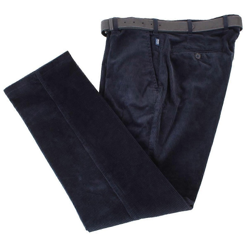 BRUHL Parma B Genua Cord Trousers – Marine Navy