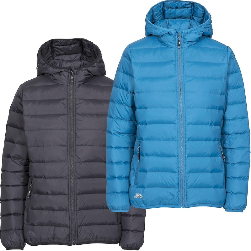 Trespass Womens Amma Hooded Padded Down Jacket Coat