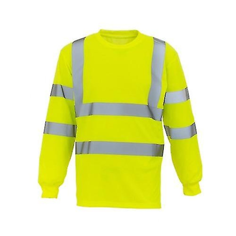 Yoko Adults Unisex Hi-Vis Long Sleeve T-Shirt
