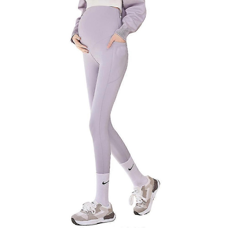 Pregnant Women’s Fitness Tights Overbelly Pregnant Women’s Yoga Belt Pocket Soft Sports Pants