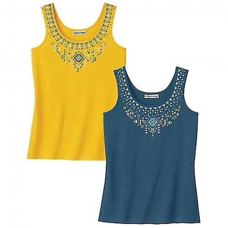 Atlas for Women Womens/Ladies Vest Top (Pack of 2)