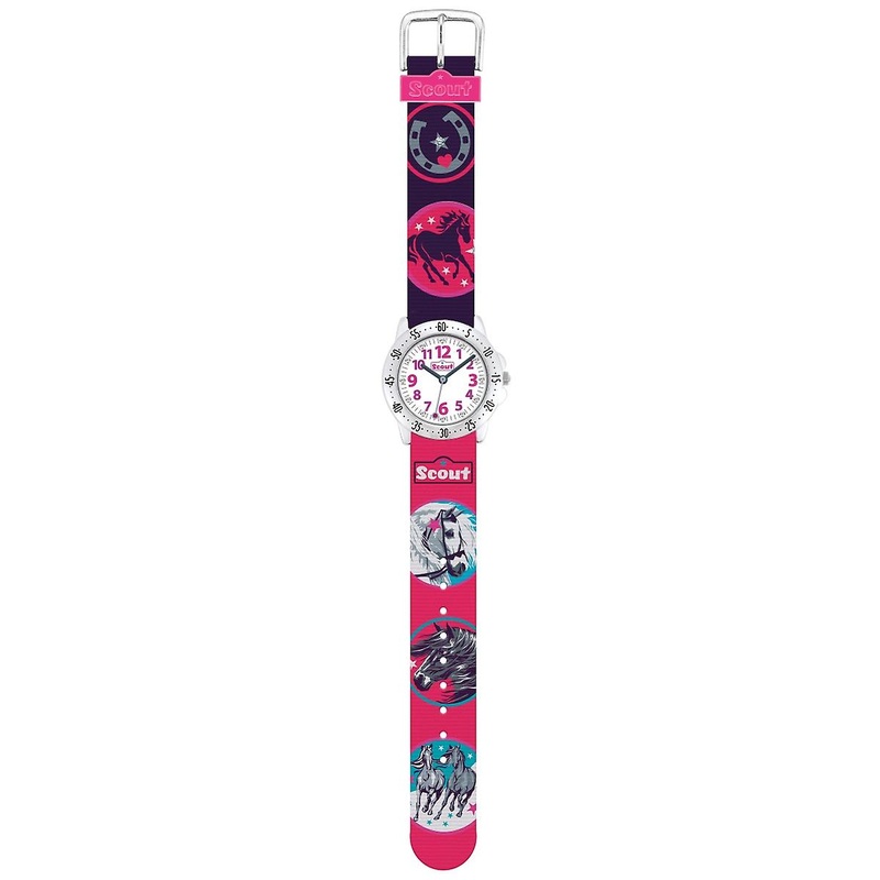 Scout Kids Watch Learning Watch Action Girls – WILD HORSES Red Girls 280378015